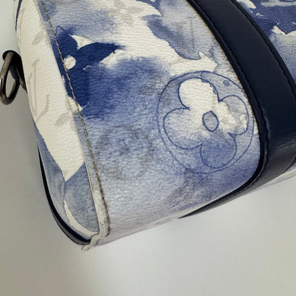 Louis Vuitton Keepall XS Blue Watercolor Leather and PU Crossbody Bag