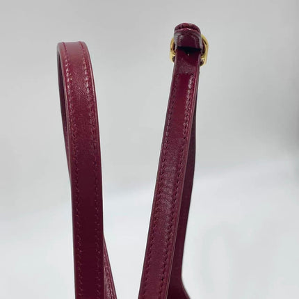 Gucci Jackie 1961 Mini Red Burgundy Leather Bag