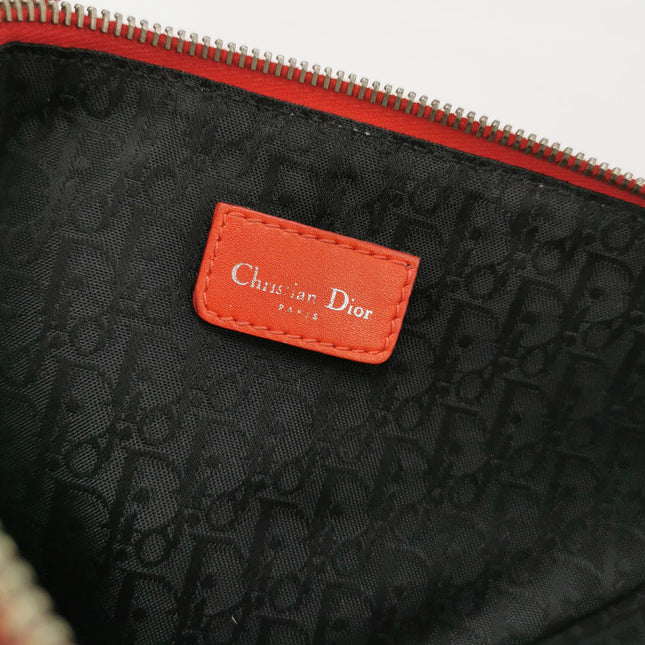 Dior Saddle Mini Classic Hardcore by John Galliano White Canvas Silver Hardware