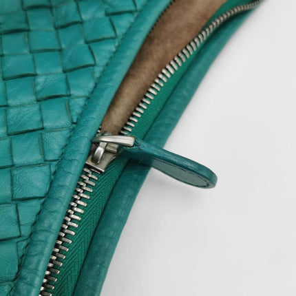 Sold Bottega Veneta Belly Hobo Intrecciato Green Nappa Leather Large