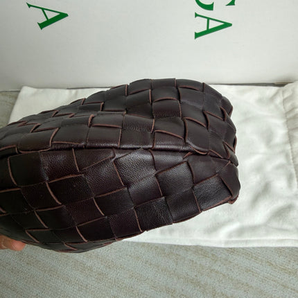 Bottega Veneta Jodie Mini Dark Burgundy Wine Leather