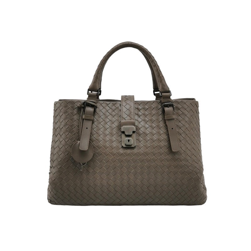 Bottega Veneta Roma Large Intrecciato Nappa Leather Grey 35cm-Luxbags