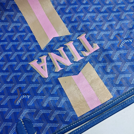 Goyard Saint Louis GM Tote Large Blue With Tina Print