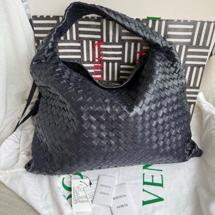 Bottega Veneta Hop Large Leather Navy Hobo Bag 55cm