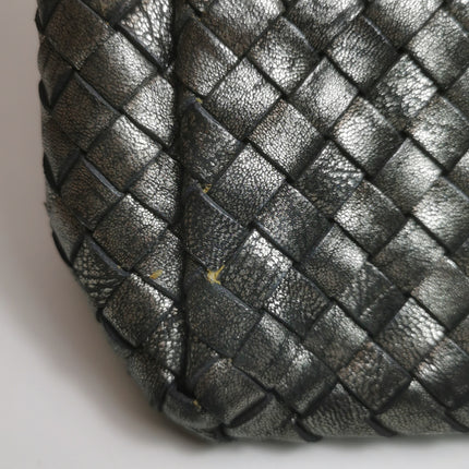 Bottega Veneta Cabat Large Intreccio Leather Tote Bag Metallic 40cm