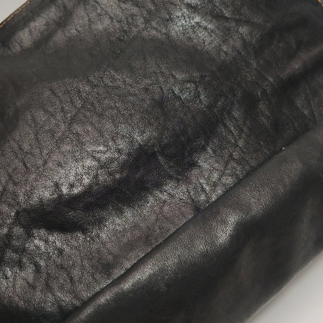 Dior Vintage Gaucho Large Black Leather Crossbody Bag