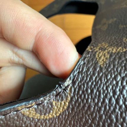 Louis Vuitton Atlantis Small Brown Monogram Canvas Bucket Bag with Strap