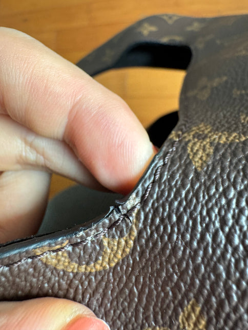 Louis Vuitton Atlantis Small Brown Monogram Canvas Bucket Bag with Strap