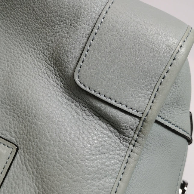 Loewe Amazona 29 Blue Leather Elephant Lock Silver-tone Hardware