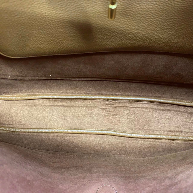 Sac porté épaule large Gucci Jackie 1961 camel avec bandoulière