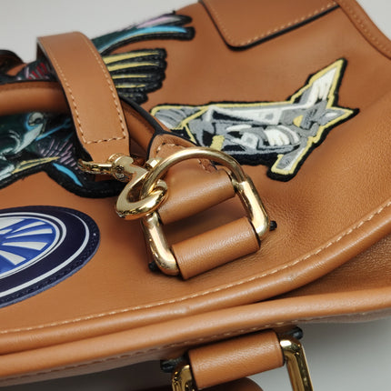 Loewe x Star Wars Amazona Medium 36 Tan Brown Stamps Leather With Strap