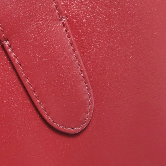Gucci Jackie 1961 Red Burgundy Leather Bag Small with Adjustable Strap Gold Piston Lock