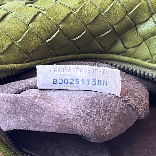 Bottega Veneta Maxi Convertible Tote Bag Hobo Green Leather Two-way Carry 52cm