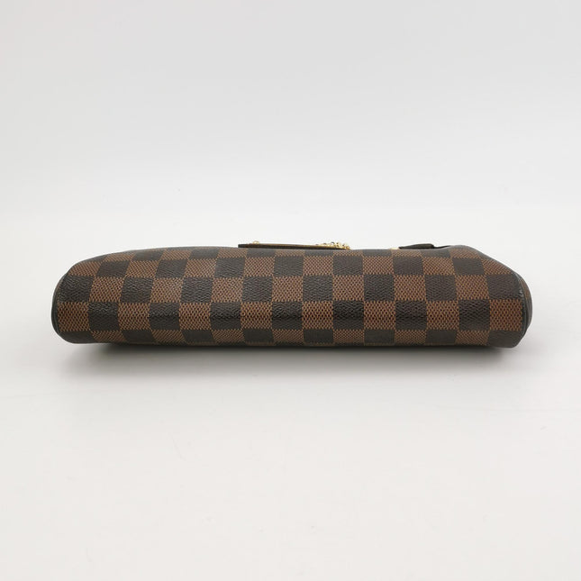Louis Vuitton Eva Brown Damier Ebene Monogram Shoulder Bag with Strap