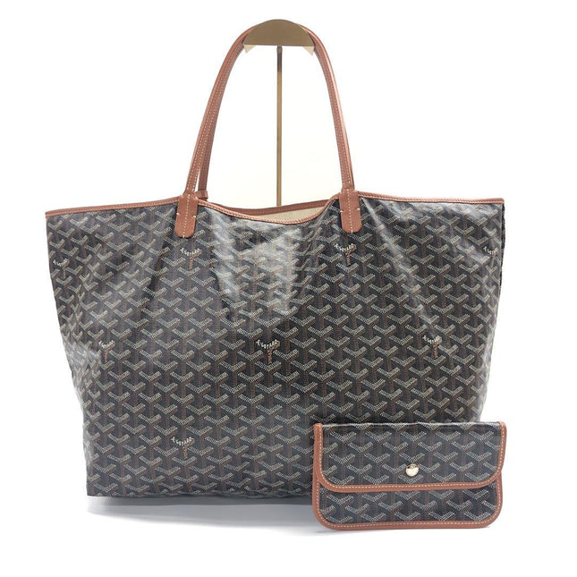 Goyard Saint Louis GM Tote Large Brown Goyardine Canvas 2018-Luxbags