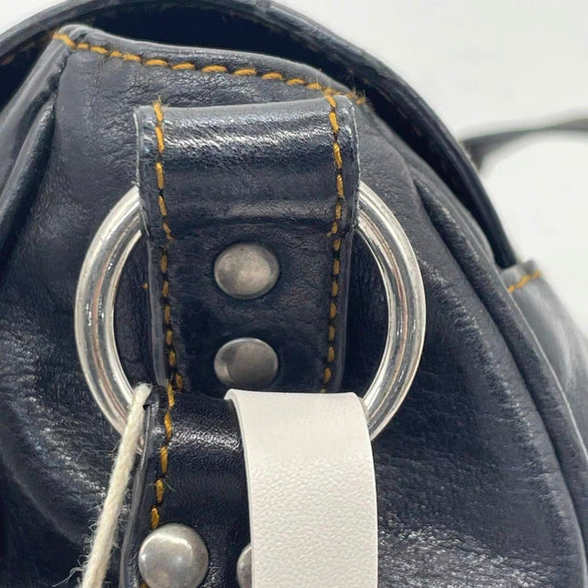 Dior Vintage Gaucho Mini Black Leather Crossbody Bag