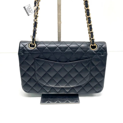 Chanel Classic Flap Medium 2015 Black Lambskin Leather Gold Hardware