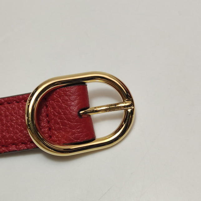 Gucci Jackie 1961 Small Red Pebbled Leather Shoulder Bag