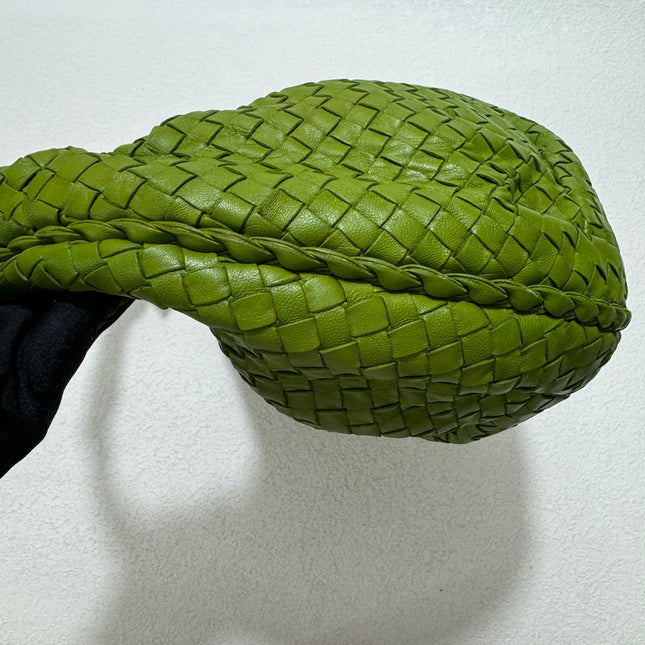 Sold Bottega Veneta Belly Hobo Intrecciato Avocado Green Nappa Leather Medium 40cm