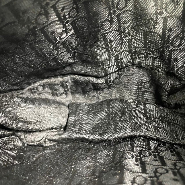 Dior Vintage Gaucho Mini Green Denim Burgundy Leather Crossbody Bag 2006