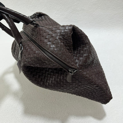 Sold Bottega Veneta Maxi Convertible Tote Bag Hobo Brown Leather Two-way Carry 50cm