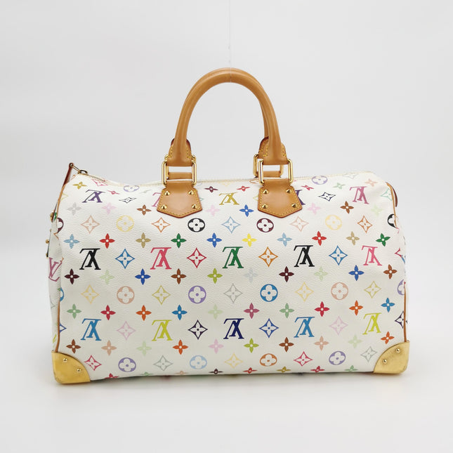 Louis Vuitton x Takashi Murakami Speedy 40 White Multicolor