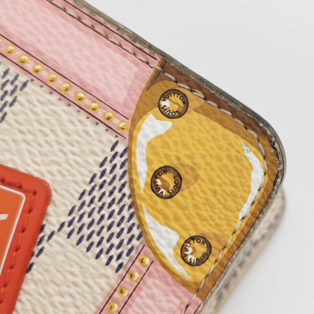 Sold Louis Vuitton Damier Azur Summer Trunks Pochette Weekend White