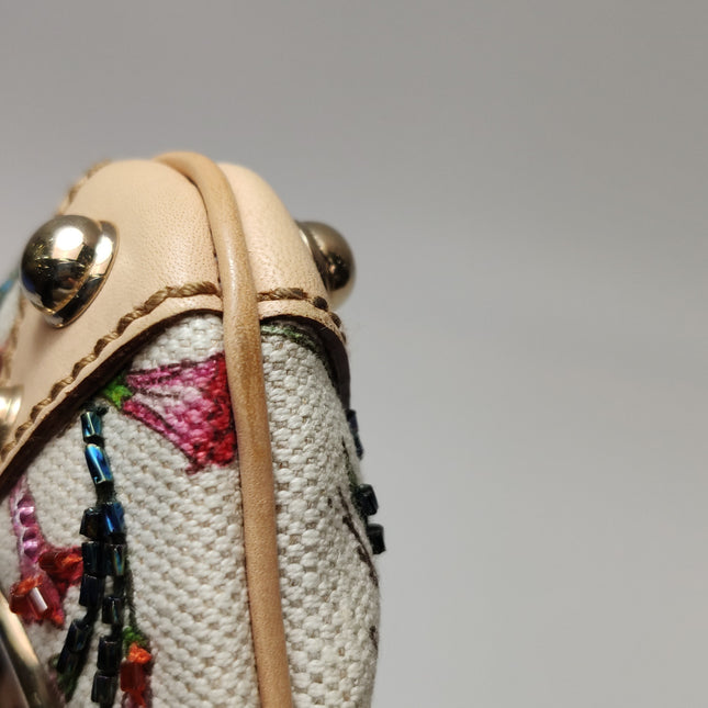 Gucci Horsebit 1955 Small Chain Bag Limited Edition Floral Print Canvas