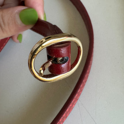 Gucci Jackie 1961 Mini Red Burgundy Leather Bag No Strap