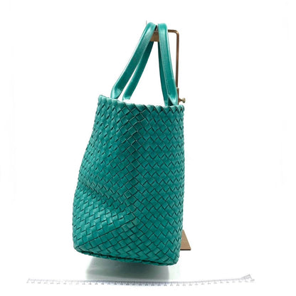 Bottega Veneta Cabat Large Intreccio Leather Tote Bag Green with Pouch 40cm