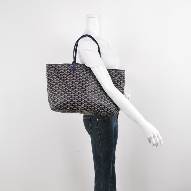 Sold Goyard Saint Louis PM Tote Medium Navy