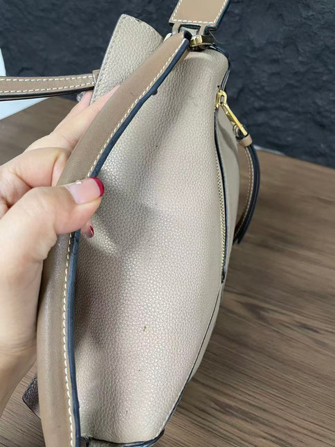 Loewe Puzzle Small Sand Beige Brown Strap Crossbody Bag