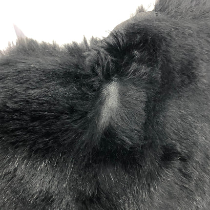 Fendi Mamma Baguette Black Faux Fur Shoulder Bag