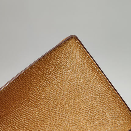 Hermes Kelly 28 Sellier Brown Gold Epsom Leather Gold Hardware 1985