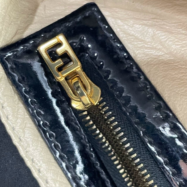 Sold Fendi Baguette Black Patent Leather with Gold Hardware