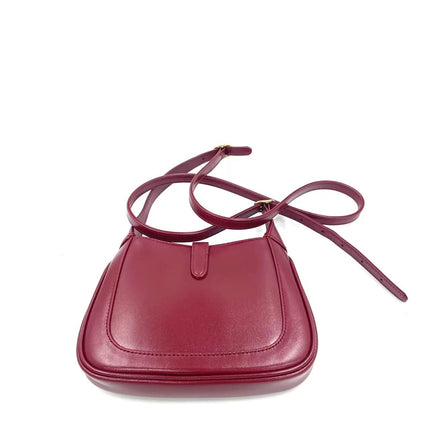 Gucci Jackie 1961 Mini Red Burgundy Leather Bag