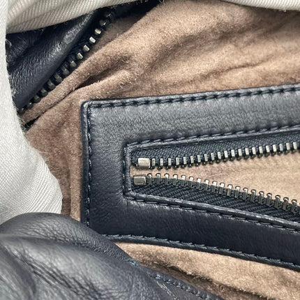 Bottega Veneta Hobo Maxi Midnight Navy Black leather 50cm