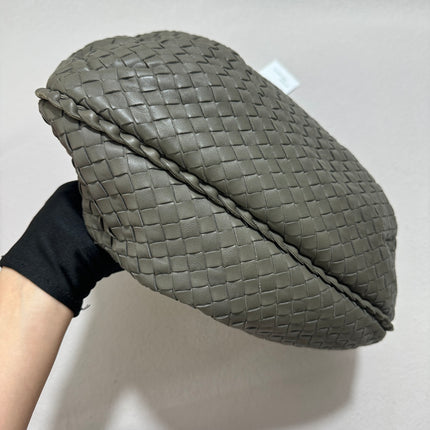 Sold Bottega Veneta Belly Hobo Intrecciato Grey Leather Medium 40cm