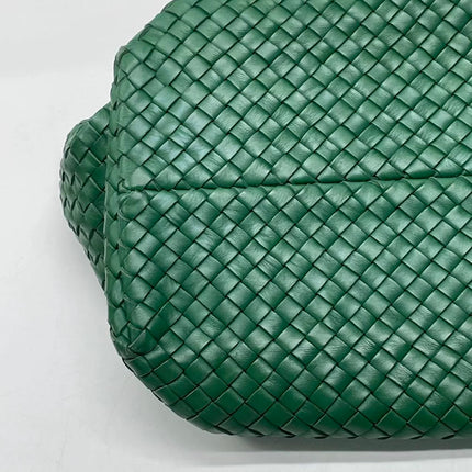 Bottega Veneta Cabat Tote Green Intreccio Leather 40cm