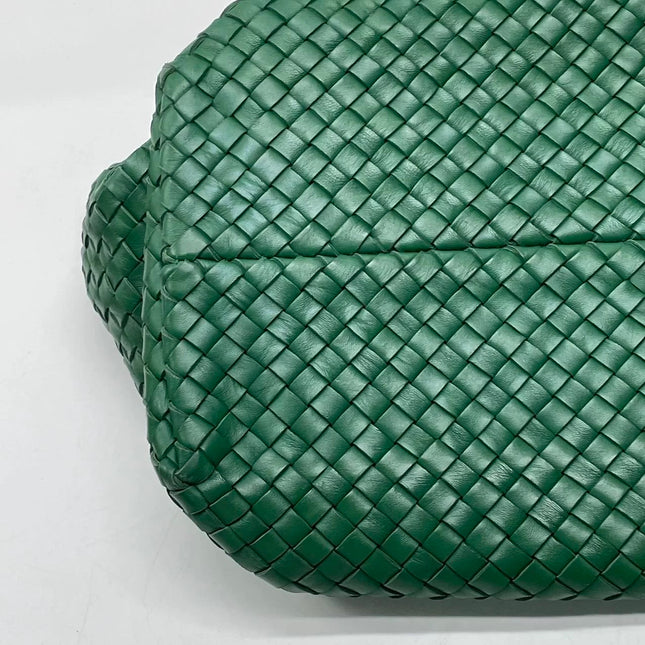 Bottega Veneta Cabat Tote Green Intreccio Leather 40cm