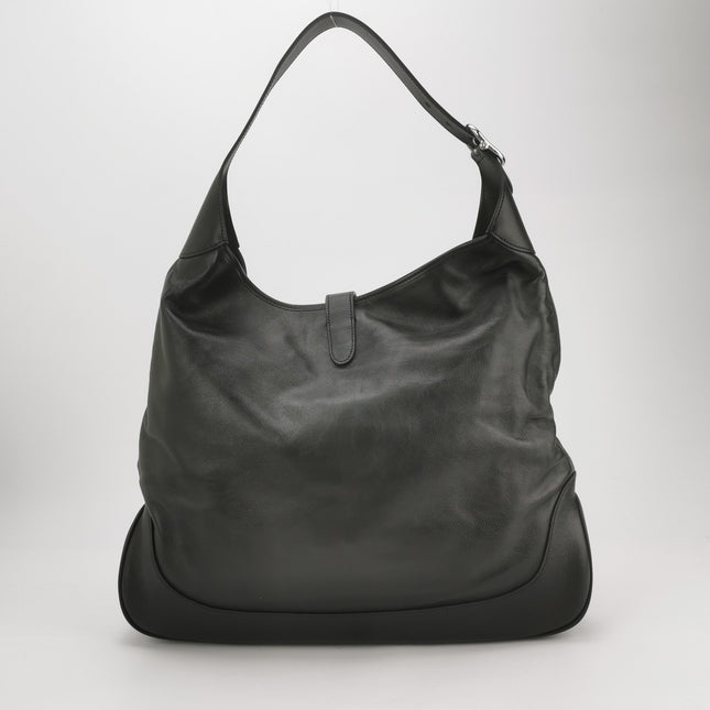 Gucci Jackie 1961 Large Black Calfskin Leather With Long Strap
