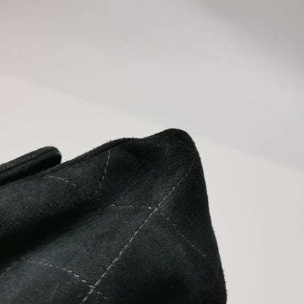 Chanel Classic Flap Extra Mini Black Suede Quilted Gold-tone Hardware