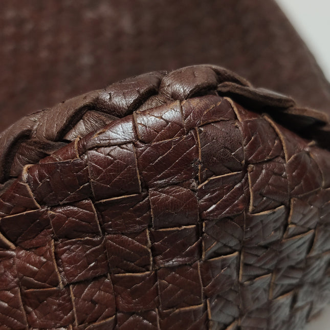 Bottega Veneta Veneta Hobo Maxi Dark Brown Calfskin Leather 52cm