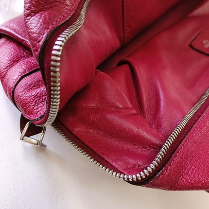 Sold Loewe Amazona 36 Large in Red Leather and Silver tone Hardware