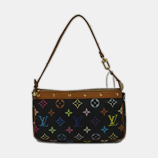 Louis Vuitton x Takashi Murakami Pochette Accessoire Black Multicolor