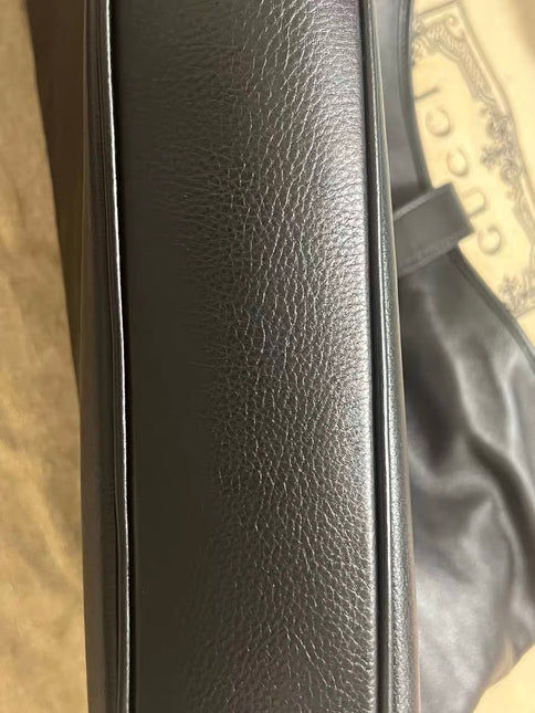 Gucci Jackie 1961 Large Black Calfskin Leather With Long Strap