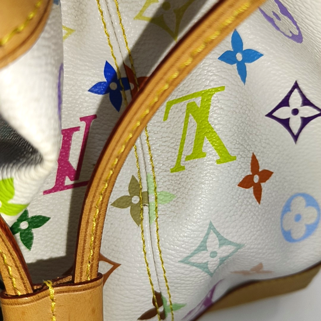 Louis Vuitton x Takashi Murakami Ursula Shoulder Bag White Multicolor