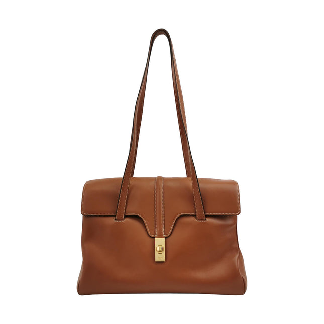 Celine Soft 16 Bag Caramel Natural Tan Smooth Calfskin Leather-Luxbags
