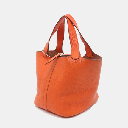 Hermes Picotin 22 Orange Clemence Taurillon Leather 2009