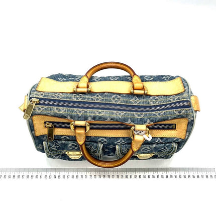 Sold LV Louis Vuitton Denim Neo Speedy Boston Bag